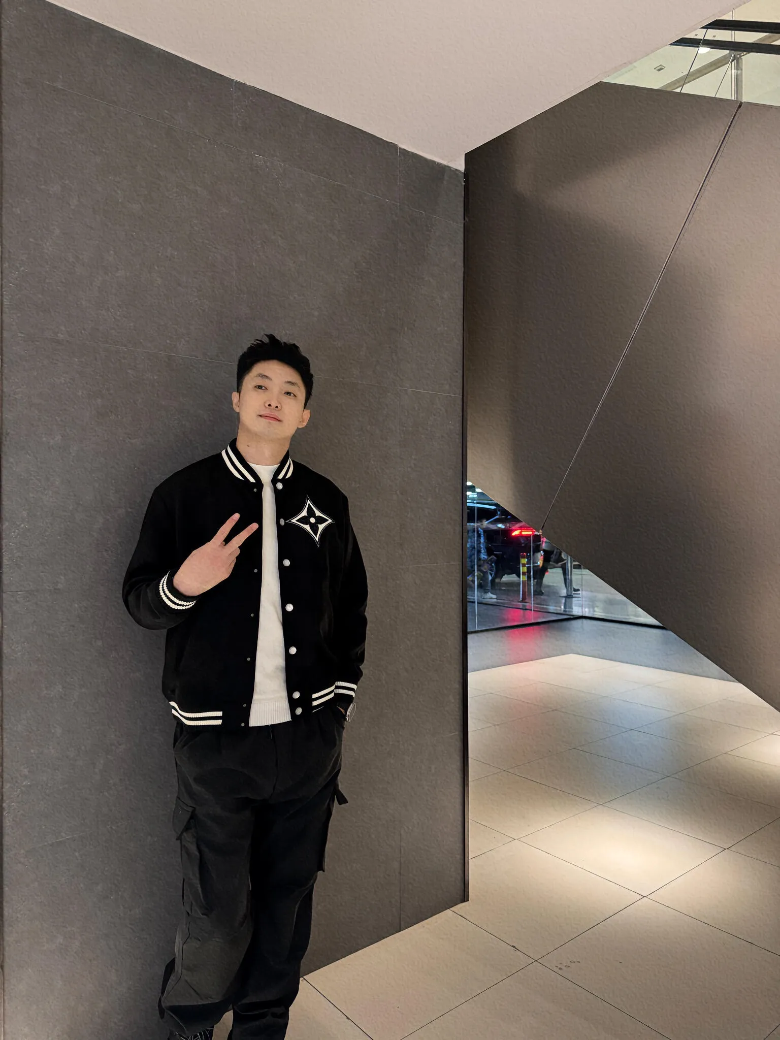 Louis Vuitton/Louis Vuitton Four-Leaf Clover Bomber Jacket Jacket